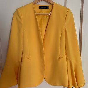 Zara sunny yellow blazer